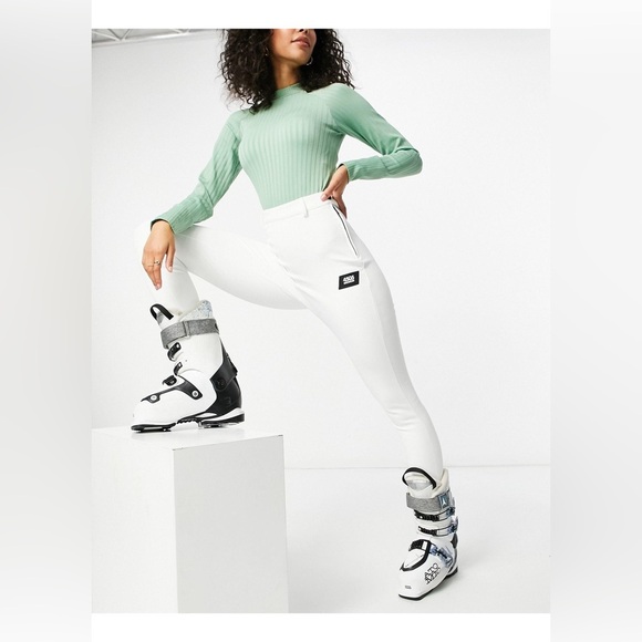 NWT ASOS 4505 White Tall Ski Skinny Ski Pants With Stirrup - Picture 1 of 9
